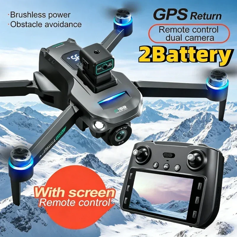 Drone Camera Hd - Dron GPS S159, Quadcopter Profesional con