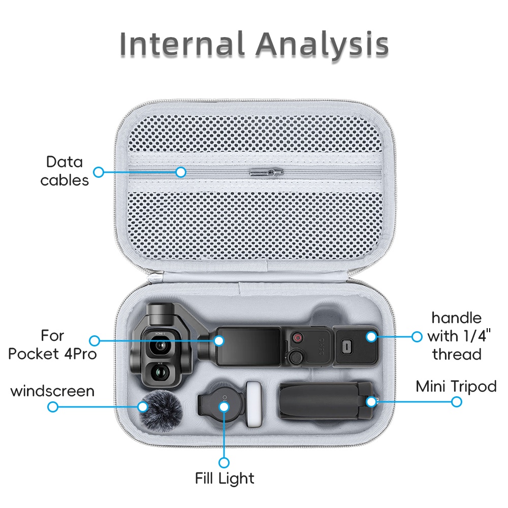 Estuche de transporte de PU pa - Drone Camera Case reseña y precio