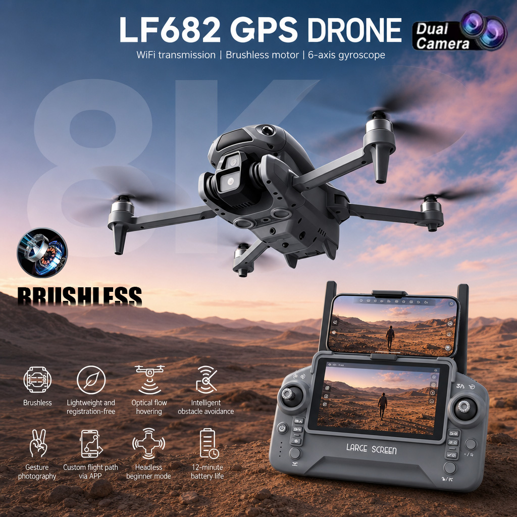 Nuevo Dron LF682 con Cámara Du - Drone Camera Professional reseña y precio
